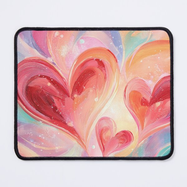 Item preview, Abstract Hearts Colorful Swirl Painting designed and sold by NatureSight.