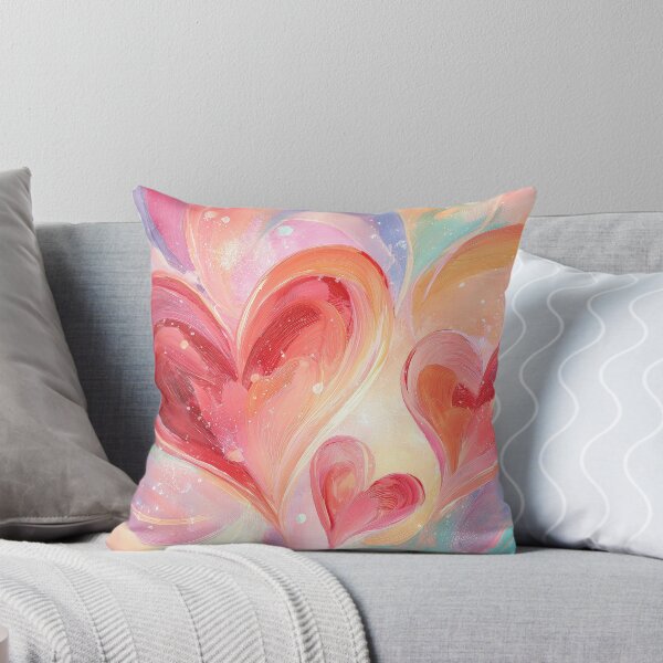 Item preview, Abstract Hearts Colorful Swirl Painting designed and sold by NatureSight.