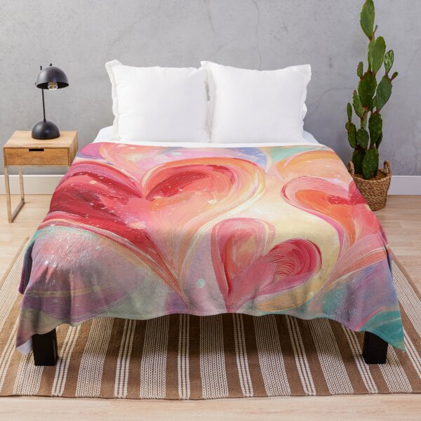 Item preview, Abstract Hearts Colorful Swirl Painting designed and sold by NatureSight.