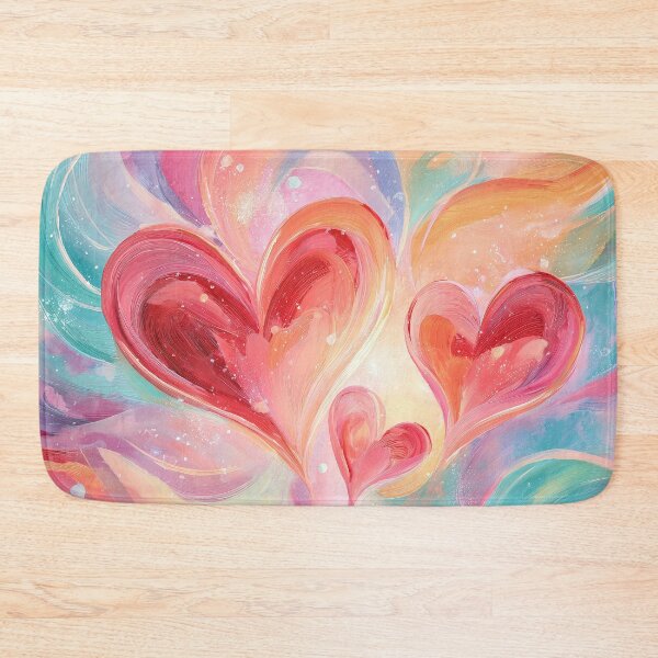 Item preview, Abstract Hearts Colorful Swirl Painting designed and sold by NatureSight.