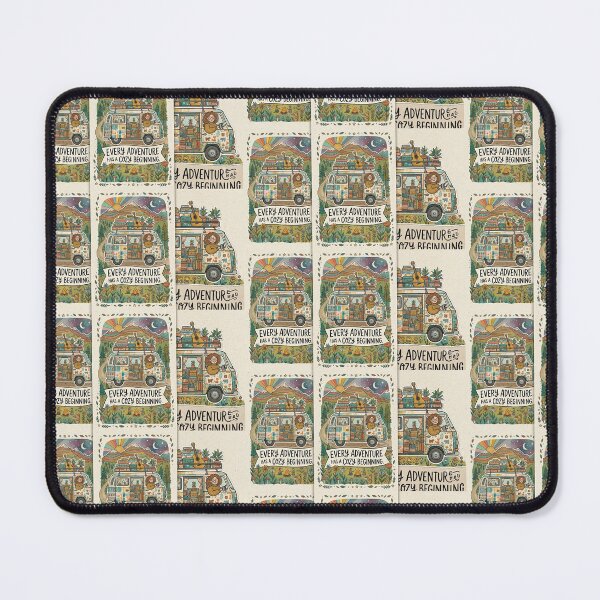 Item preview, Cozy Mountain Camper Adventure Illustration designed and sold by vanishree08.