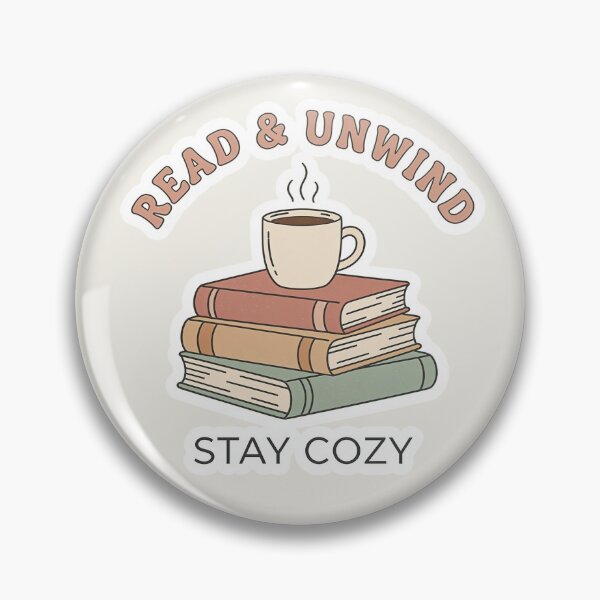 Item preview, Cozy Reading Corner Aesthetic Sticker & Mug | Bookworm Retro Typography Lifestyle Art designed and sold by Comfy Co..