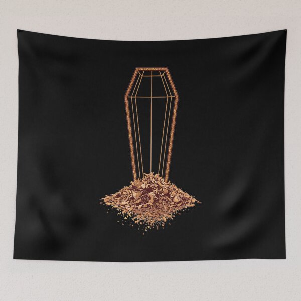 Item preview, wooden coffin illustration designed and sold by MeaningIsUse.