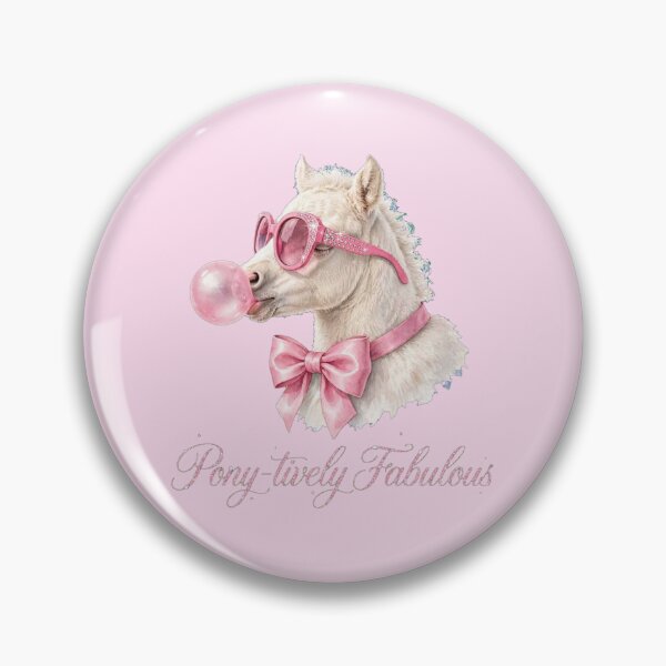 Item preview, Pony-tively Fabulous Pink Pony - Cute Coquette Horse Girl designed and sold by Vibe-Vary.
