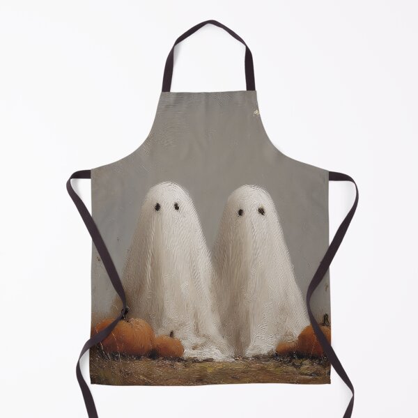 Item preview, Two Ghosts in Pumpkin Patch Field Painting designed and sold by NatureSight.