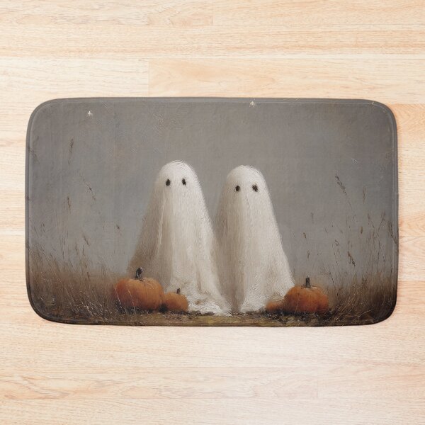 Item preview, Two Ghosts in Pumpkin Patch Field Painting designed and sold by NatureSight.