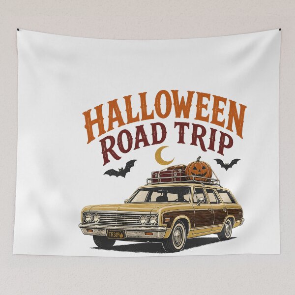 Item preview, Halloween Road Trip Vintage Car Autumn Drive Spooky Gift designed and sold by LiviuGligoros.