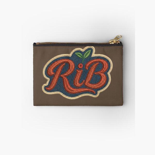 Item preview, Coral Script Denim Patch Minimal Botanical Logo designed and sold by Rib-Brand.