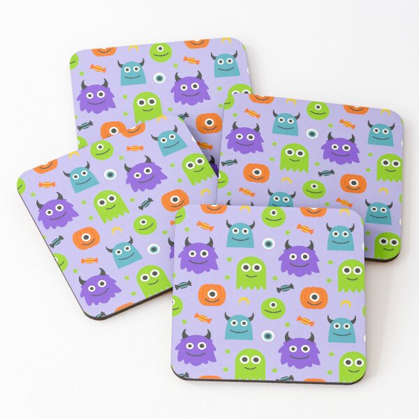 Item preview, Friendly Monster Candy Halloween Pattern designed and sold by Mimoshi ⭐⭐⭐⭐⭐.