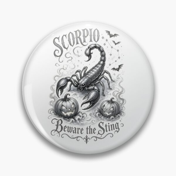 Item preview, Scorpio Halloween Beware The Sting designed and sold by Zodiac Celestial Art.