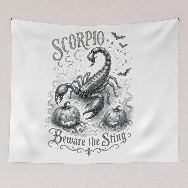Item preview, Scorpio Halloween Beware The Sting designed and sold by Zodiac Celestial Art.