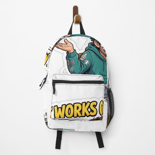 Item preview, It Works On My Machine Funny Developer Sticker designed and sold by KleptoStick.