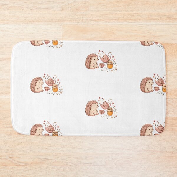 Item preview, Cottagecore Hedgehog Tea Time — Cozy Woodland Aesthetic Design designed and sold by Sweet Blob Co.
