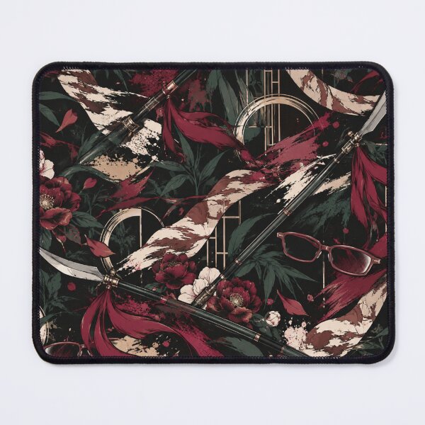 Item preview, Crimson Cursed Arsenal Japanese Dark Pattern designed and sold by VibnWalls.