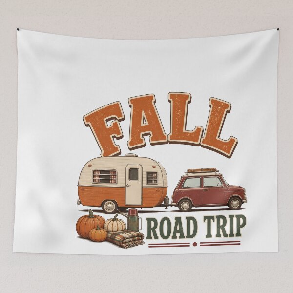 Item preview, Fall Road Trip Vintage Car Autumn Scenery Scenic Drive designed and sold by LiviuGligoros.
