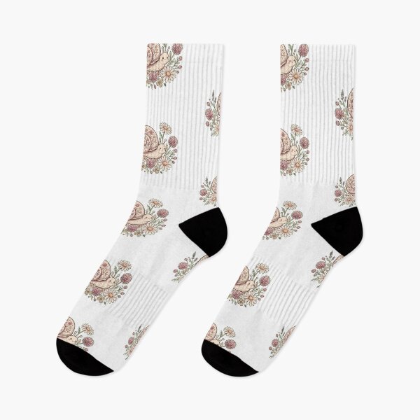 Item preview, Cottagecore Snail & Wildflowers — Cozy Woodland Aesthetic Design designed and sold by Sweet Blob Co.
