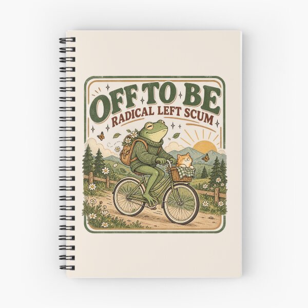Item preview,  Off To Be Radical Left Scum, Funny Political Frog, Human Rights Humor, Progressive Frog, Civic Activism Gift, Sarcastic Frog designed and sold by Cchotlan.