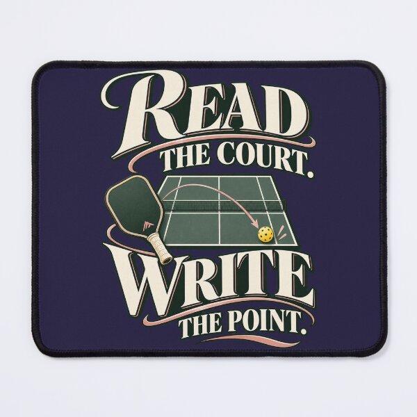 Item preview, Read the Court Write the Point – Vintage Pickleball Player Design designed and sold by zhivago1980.