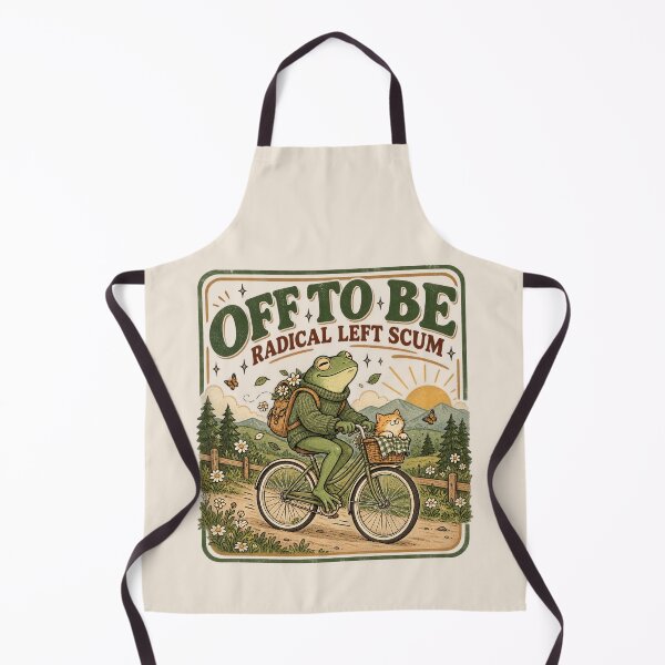 Item preview,  Off To Be Radical Left Scum, Funny Political Frog, Human Rights Humor, Progressive Frog, Civic Activism Gift, Sarcastic Frog designed and sold by Cchotlan.
