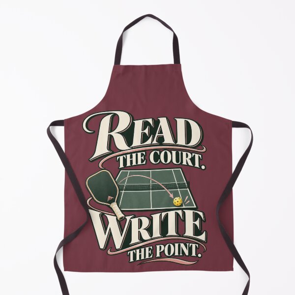 Item preview, Read the Court Write the Point – Vintage Pickleball Player Design designed and sold by zhivago1980.