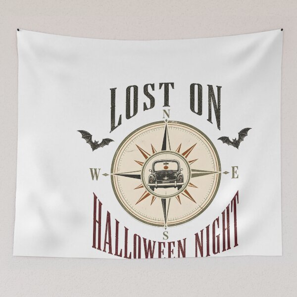 Item preview, Lost On Halloween Night Spooky Compass Road Trip Gift designed and sold by LiviuGligoros.