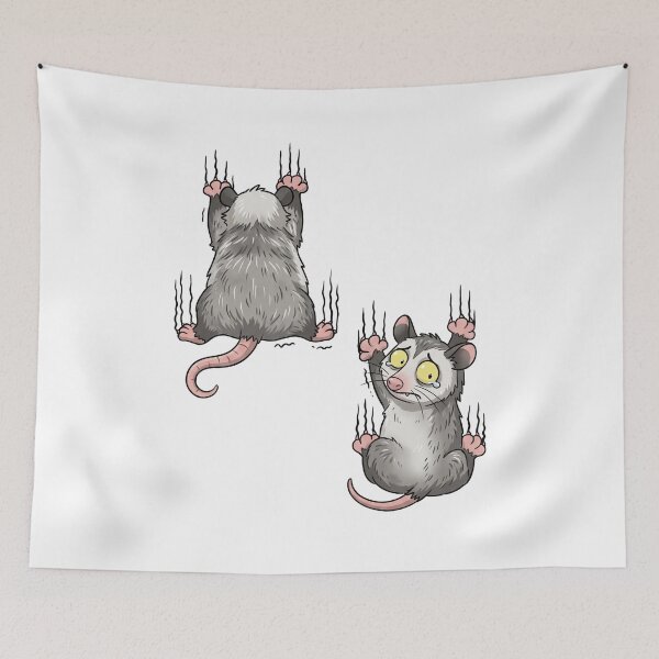Item preview, Funny Scared Opossum Hanging On for Dear Life designed and sold by LOVEARTDESIGN.