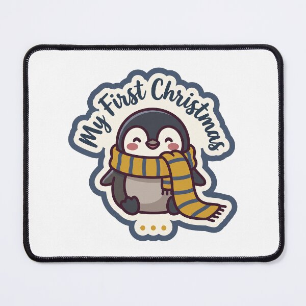 Item preview, My First Christmas — Cute Penguin in a Scarf designed and sold by TheCalmEdit.