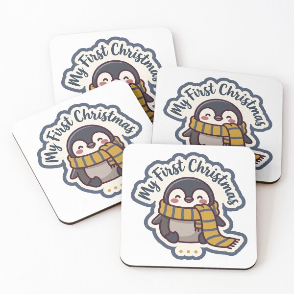 Item preview, My First Christmas — Cute Penguin in a Scarf designed and sold by TheCalmEdit.