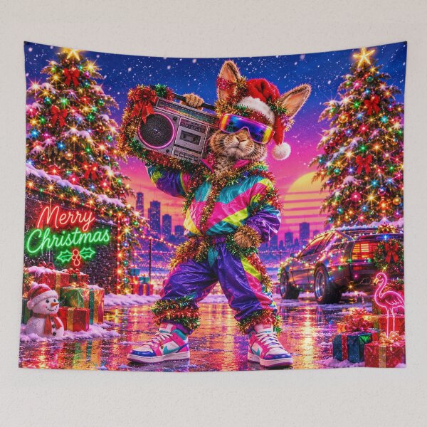Item preview, 80s Christmas rabbit  designed and sold by Imemewell.