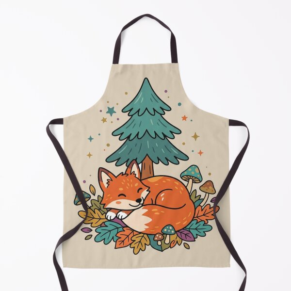 Item preview, Cozy Sleeping Forest Fox Autumn Pine Tree designed and sold by Fine-Arts-Lab.
