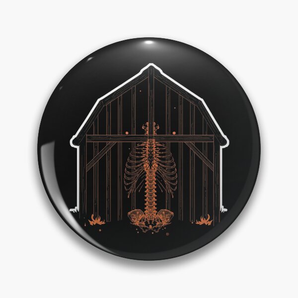 Item preview, burning barn illustration designed and sold by MeaningIsUse.