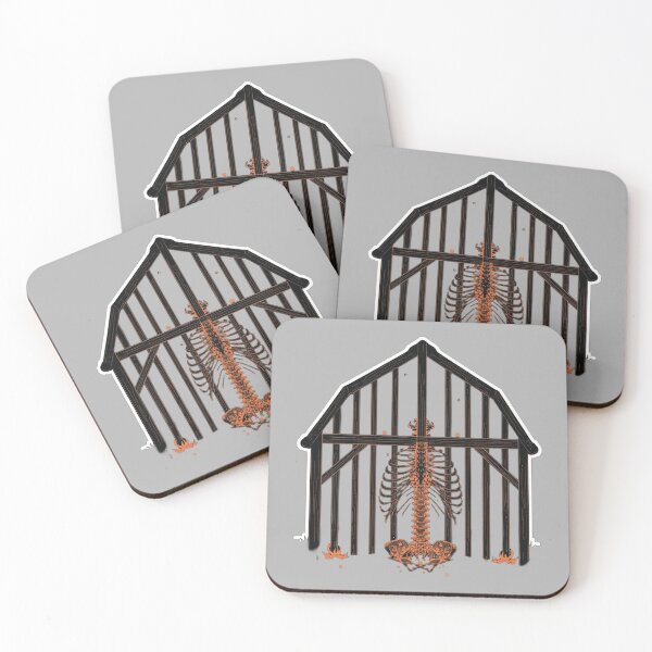 Item preview, burning barn illustration designed and sold by MeaningIsUse.
