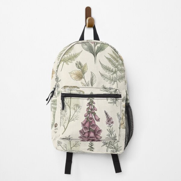 Item preview, Vintage Botanical Herbs and Ferns Illustration Pattern designed and sold by SOOstudio73.