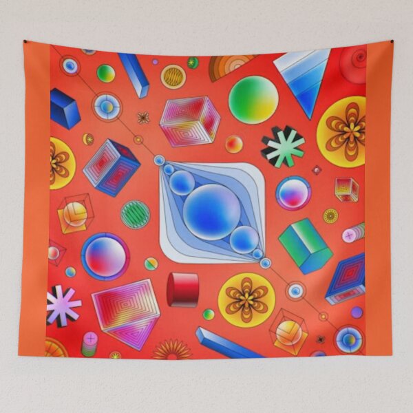 Item preview, Aurora Geometric Abstract designed and sold by Dew Drop Designs.