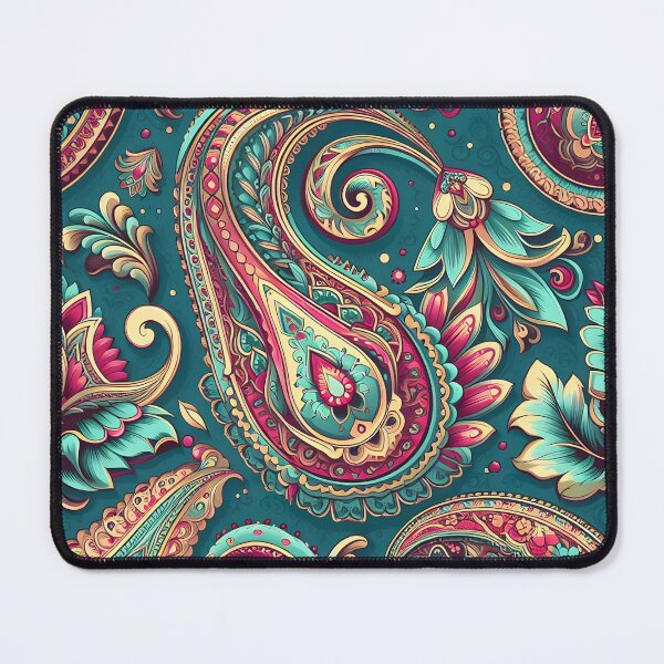 Item preview, Turquoise Pink Paisley – Floral Boho Ornamental Pattern designed and sold by Apex Designs.