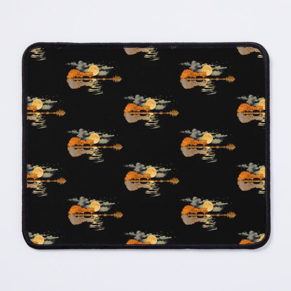 Item preview, Guitar Lake Reflections Love Musician Acoustic Guitar designed and sold by OddityVault.