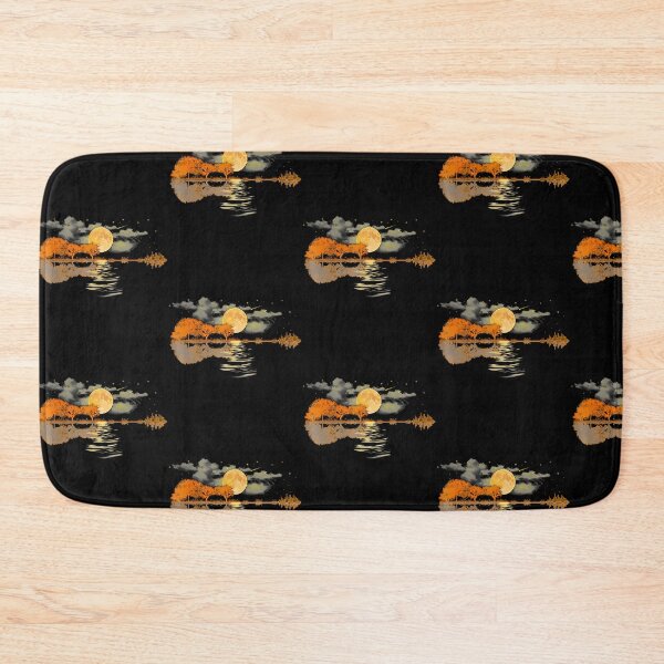 Item preview, Guitar Lake Reflections Love Musician Acoustic Guitar designed and sold by OddityVault.