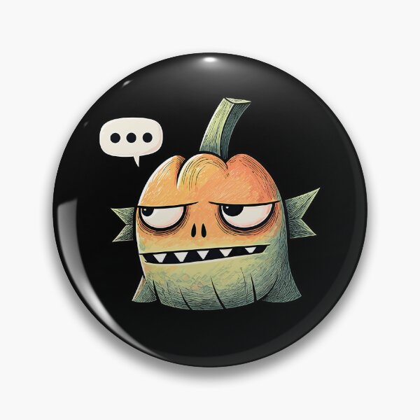 Item preview, Funny Halloween Pumpkin Monster Feeling Bored designed and sold by SpinningCharm.