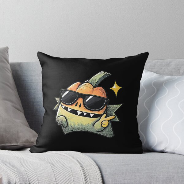 Item preview, Funny Halloween Pumpkin Monster Wearing Sunglasses designed and sold by SpinningCharm.