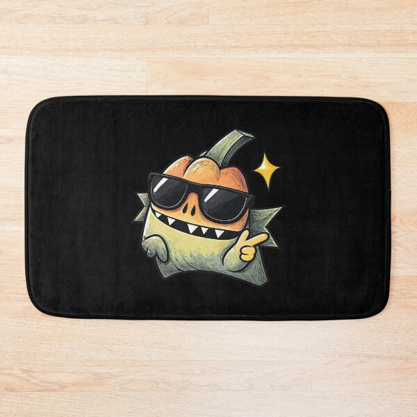 Item preview, Funny Halloween Pumpkin Monster Wearing Sunglasses designed and sold by SpinningCharm.