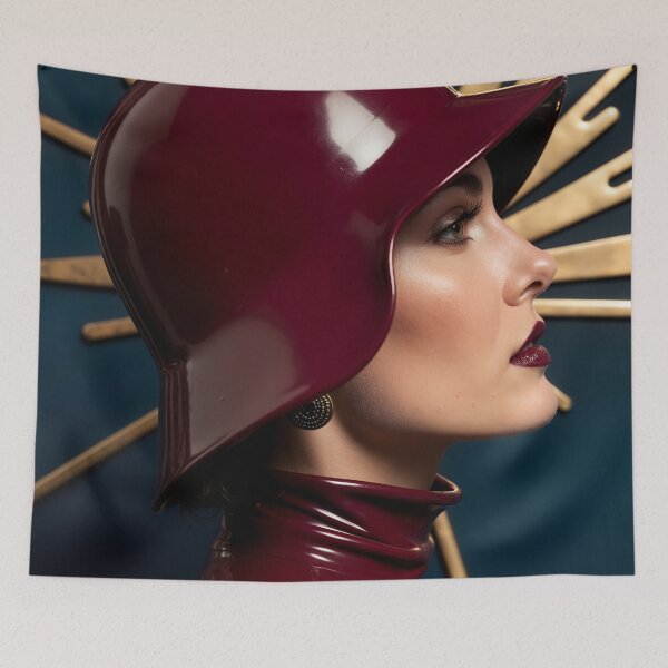 Item preview, Maroon Latex Cloche Hat – Roaring Twenties Art designed and sold by Magic-Reality.