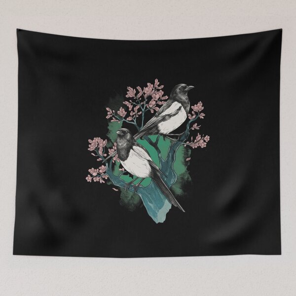 Item preview, Two Magpies Branch designed and sold by donnalas.