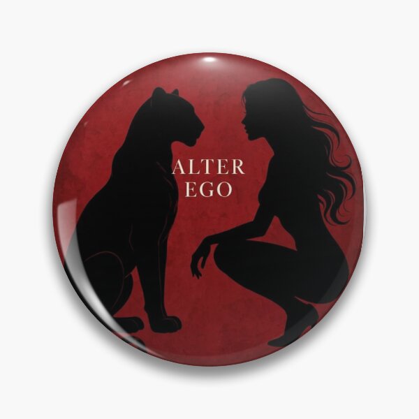 Item preview, Alter Ego - Woman and Panther Silhouette Red Aesthetic designed and sold by Ladybug223.