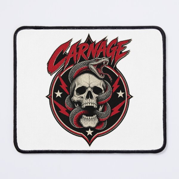Item preview, Carnage Inspired Abstract Horror Art with Vibrant Red and Black Colors designed and sold by danderetofu.