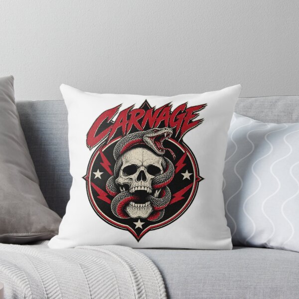Item preview, Carnage Inspired Abstract Horror Art with Vibrant Red and Black Colors designed and sold by danderetofu.