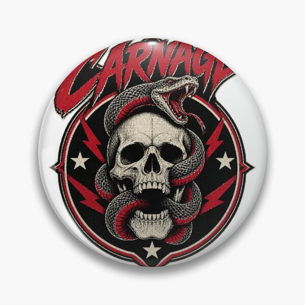 Item preview, Carnage Inspired Abstract Horror Art with Vibrant Red and Black Colors designed and sold by danderetofu.