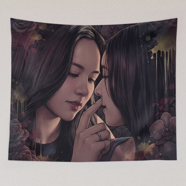 Item preview, LeneRan MieAya Want You Now Thai GL Series Actress Lgbtq+ Comic Book Art Home Wall Decor Print Poster Pride TV Series Movie Music designed and sold by Mind Space.