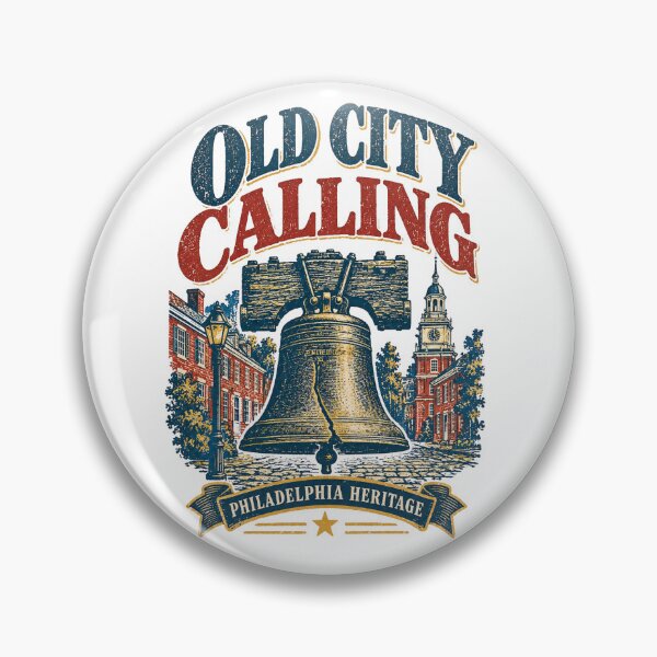 Item preview, Old City Calling Philadelphia Liberty Bell Vintage Heritage Design designed and sold by @SHINTOSARTSTORE.