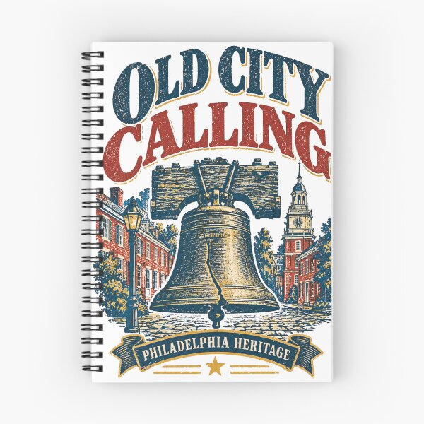 Item preview, Old City Calling Philadelphia Liberty Bell Vintage Heritage Design designed and sold by @SHINTOSARTSTORE.
