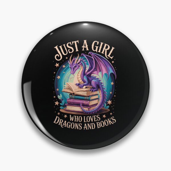 Item preview, Just A Girl Who Loves Dragons And Books designed and sold by OddityVault.